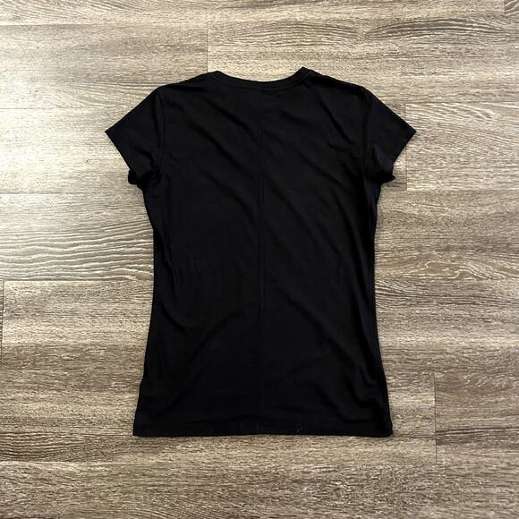 EUC Babaton by Aritzia Black Crewneck Fitted Stretch Tee Shirt Size Small - Picture 5 of 13